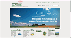 Desktop Screenshot of pioneersementes.com.br