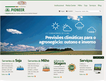 Tablet Screenshot of pioneersementes.com.br